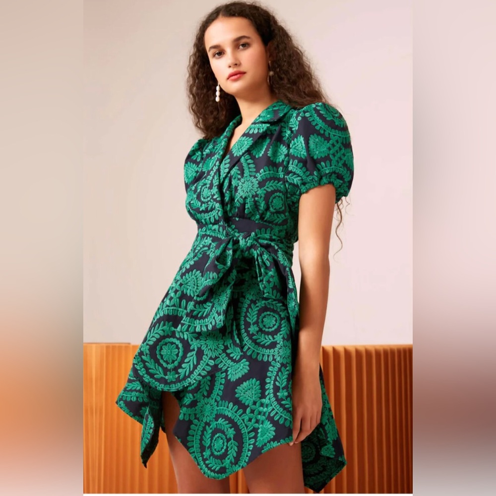 C/MEO Impressed Mini Wrap Dress